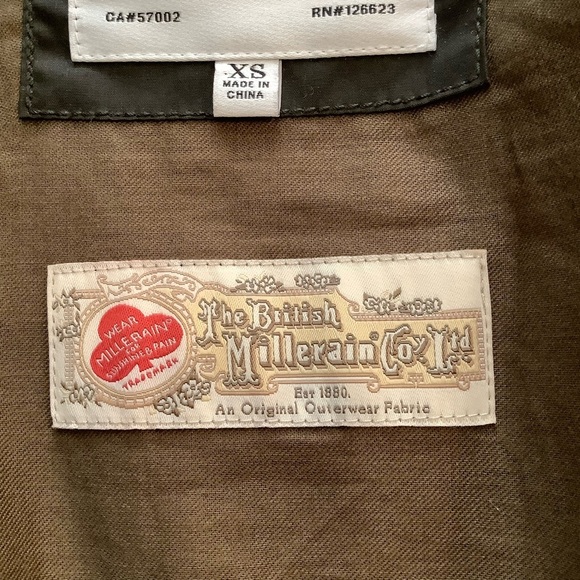 HUNTER Olive Green Waxed Canvas Utility Jacket Size XS - Picture 12 of 15